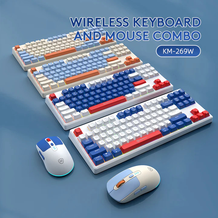 Micropack KM-269W 2.4G Rechargeable Wireless Keyboard and Mouse Combo