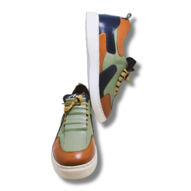 Genuine Leather Sneaker Shoe For Men. 
