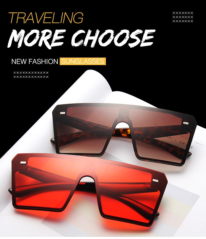 【happy one】Shield Sunglasses Women Brand Designer 2019 Flat Top Gradient Female Sun Glasses For Women Shade UV400. 