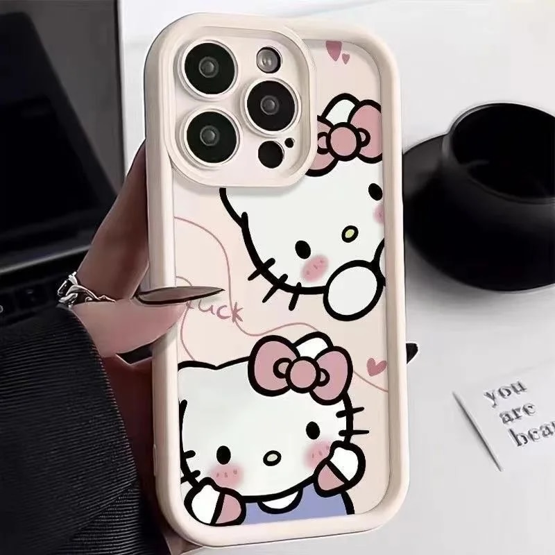 Candy Kitty Pochacco Cartoon Plain Multistep TPU Soft Phone Case for Motorola Moto G14 G54 G9 Play G9 E22 E22i E7 Plus Cute Capa. 