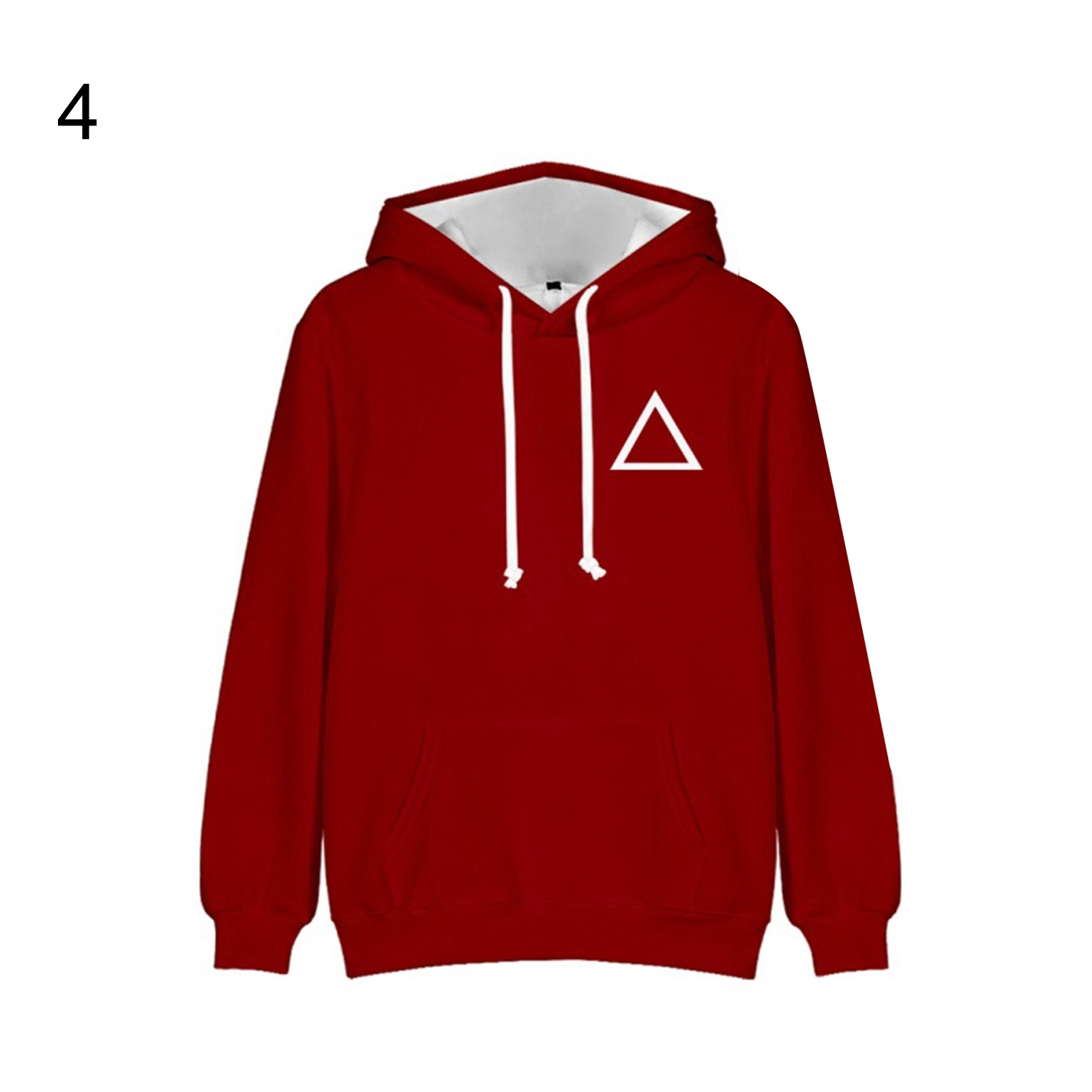 Squid Game Pullover Anti-fade Squid Game Themed Hoodie Outerwear Party Prop. 