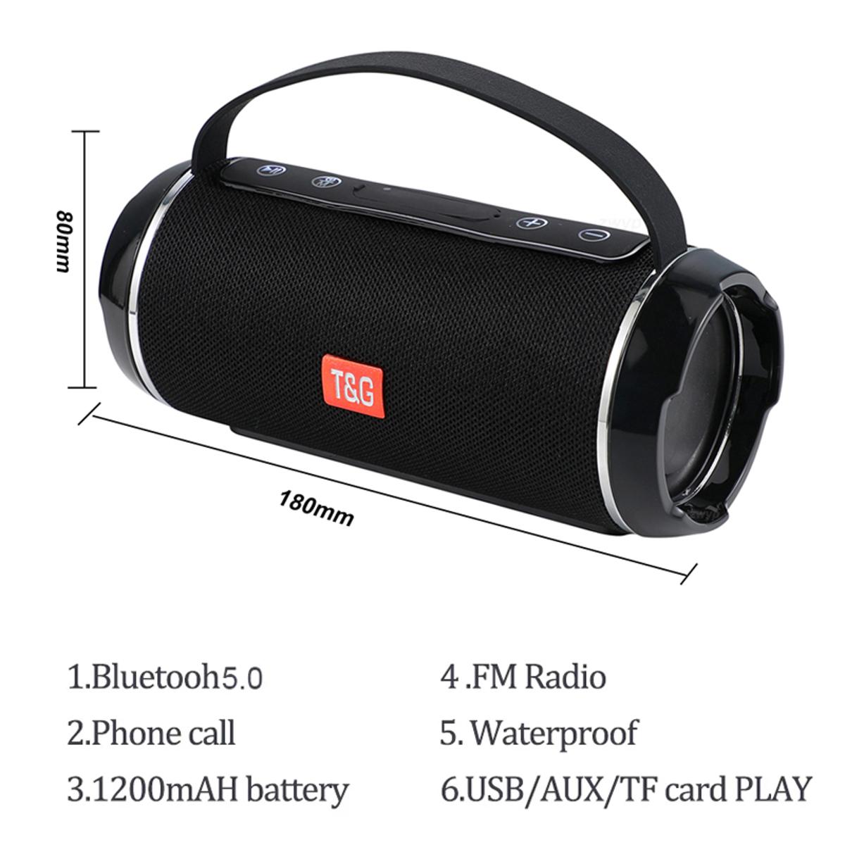 TG 116C 40W High power Outdoor Bluetooth Speaker Subwoofer TWS Waterproof Portable Music Center system column 3D soundbar