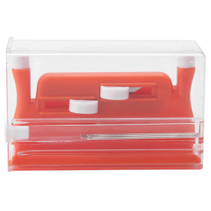 Red Sewing Helper Wire Stitch Insert Needle Threader Plastic Craft Machine Tools