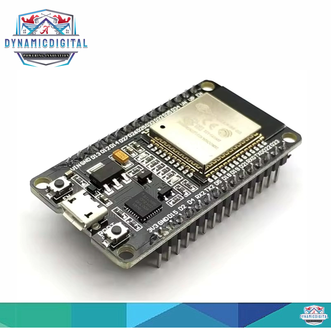 ESP-32 Wifi, Bluetooth, Dual Core Chip Development Board (ESP-WROOM-32). 