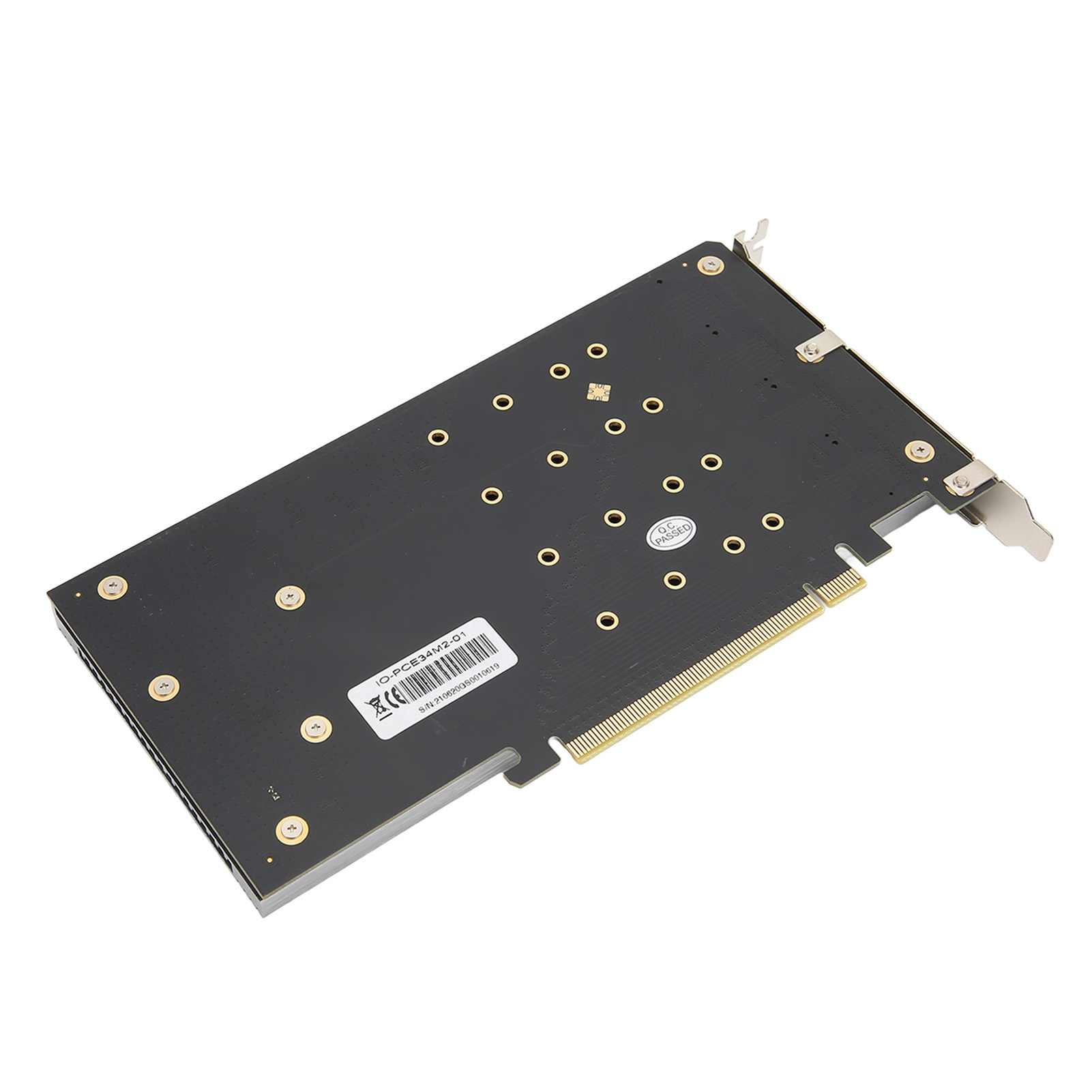 PCIE3.0 GEN4 to M2 NVME Expansion Card 4x M2 Slots 128GB/S PCI E3.0 X16 SSD Adapter Card for Workstations Home Office. 