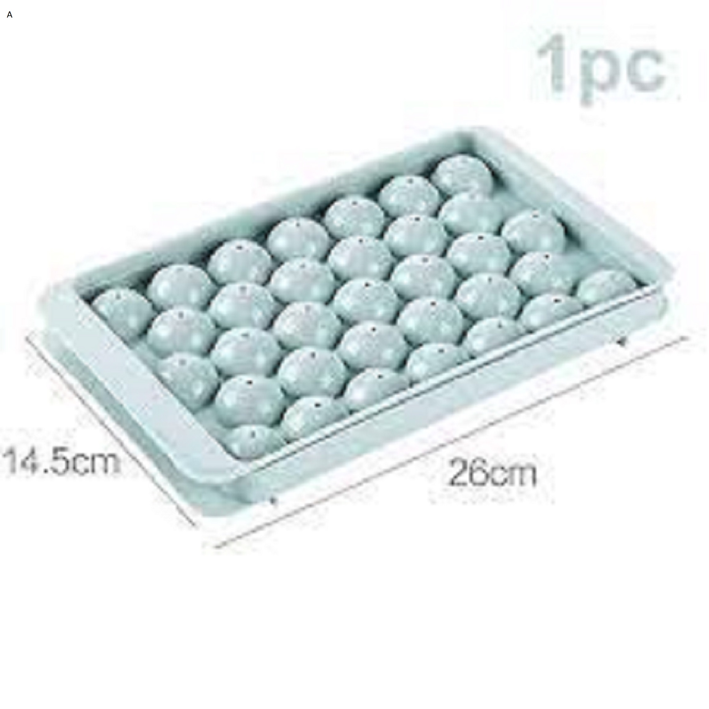 Ice Cube Mold Leak Proof Non-stick  No Residue Circle Ice Cube Tray for Freezer Happy Living. 