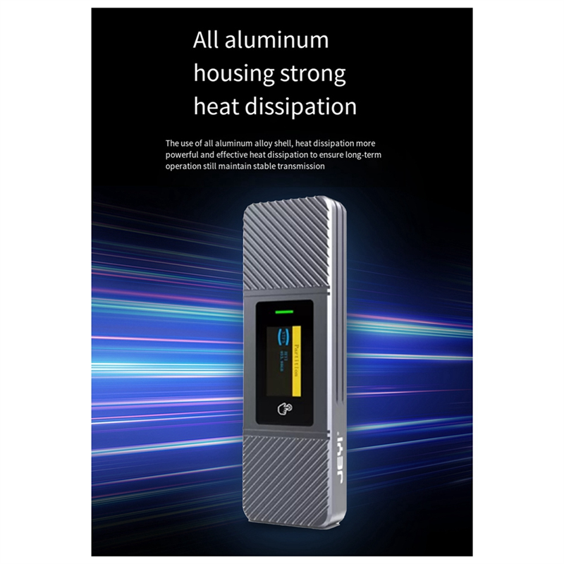 M2 Nvme/Sata Dual Protocol Box Enclosure Aluminum External Reader I9X Easy to Use. 