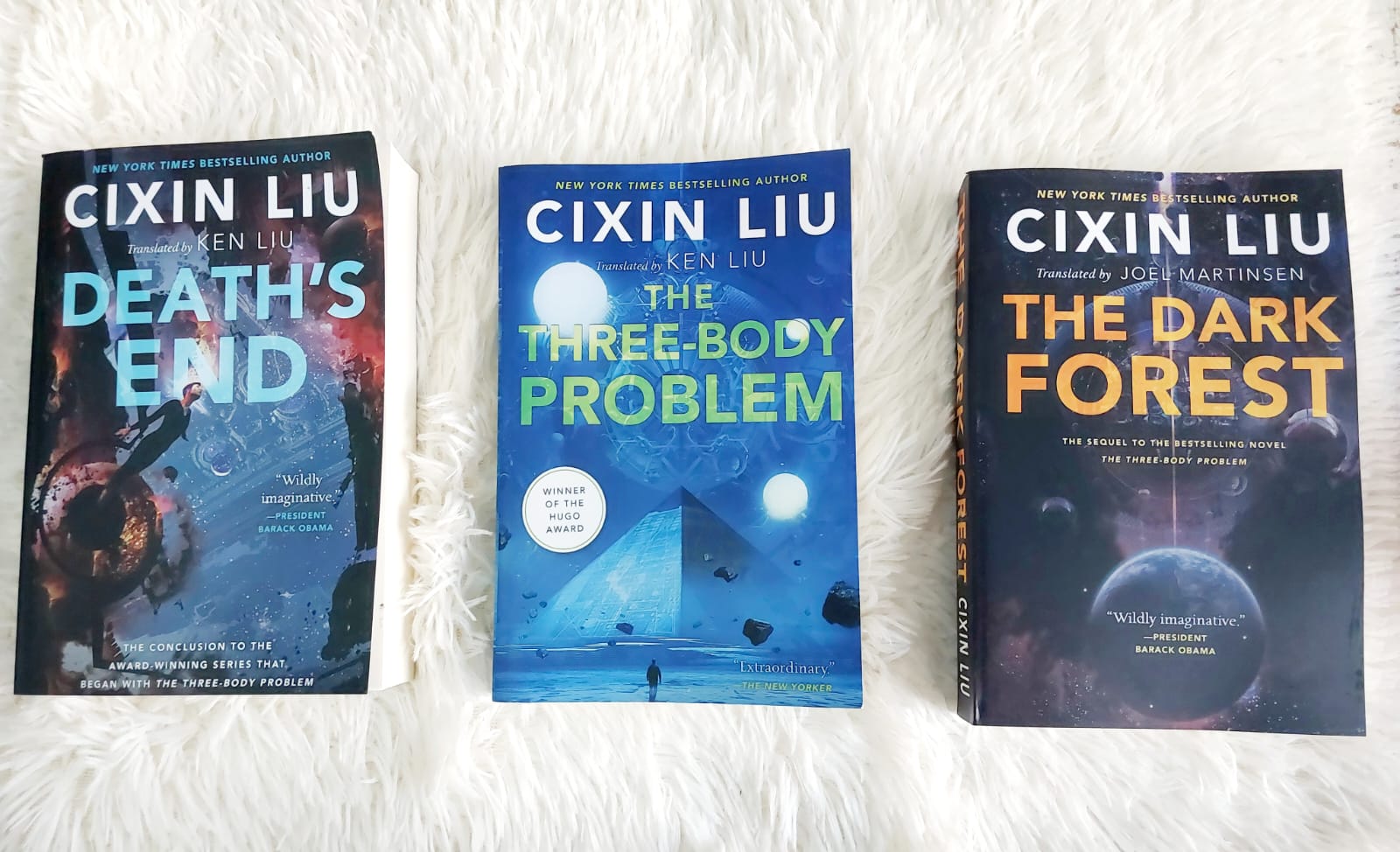 Remembrance of Earth's Past Series by Liu Cixin (The Three-Body Problem, The Dark Forest, Death's End) - Premium - Paperback. 