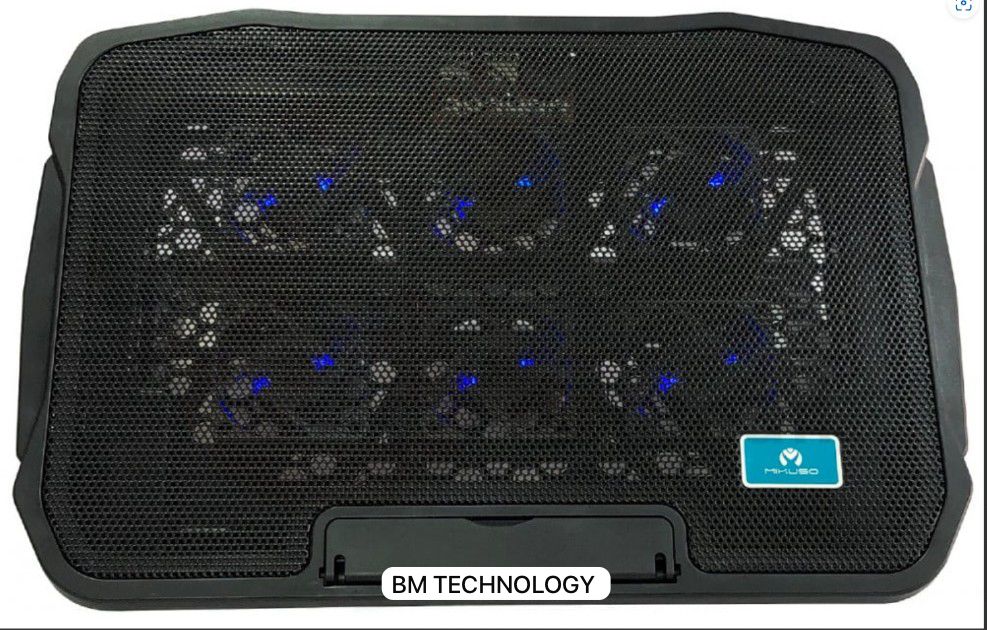 MIKUSO PEIPAH 6  LED FANS SUPER SILENT NOTEBOOK GAMING COOLING PAD (NCP-O66). 