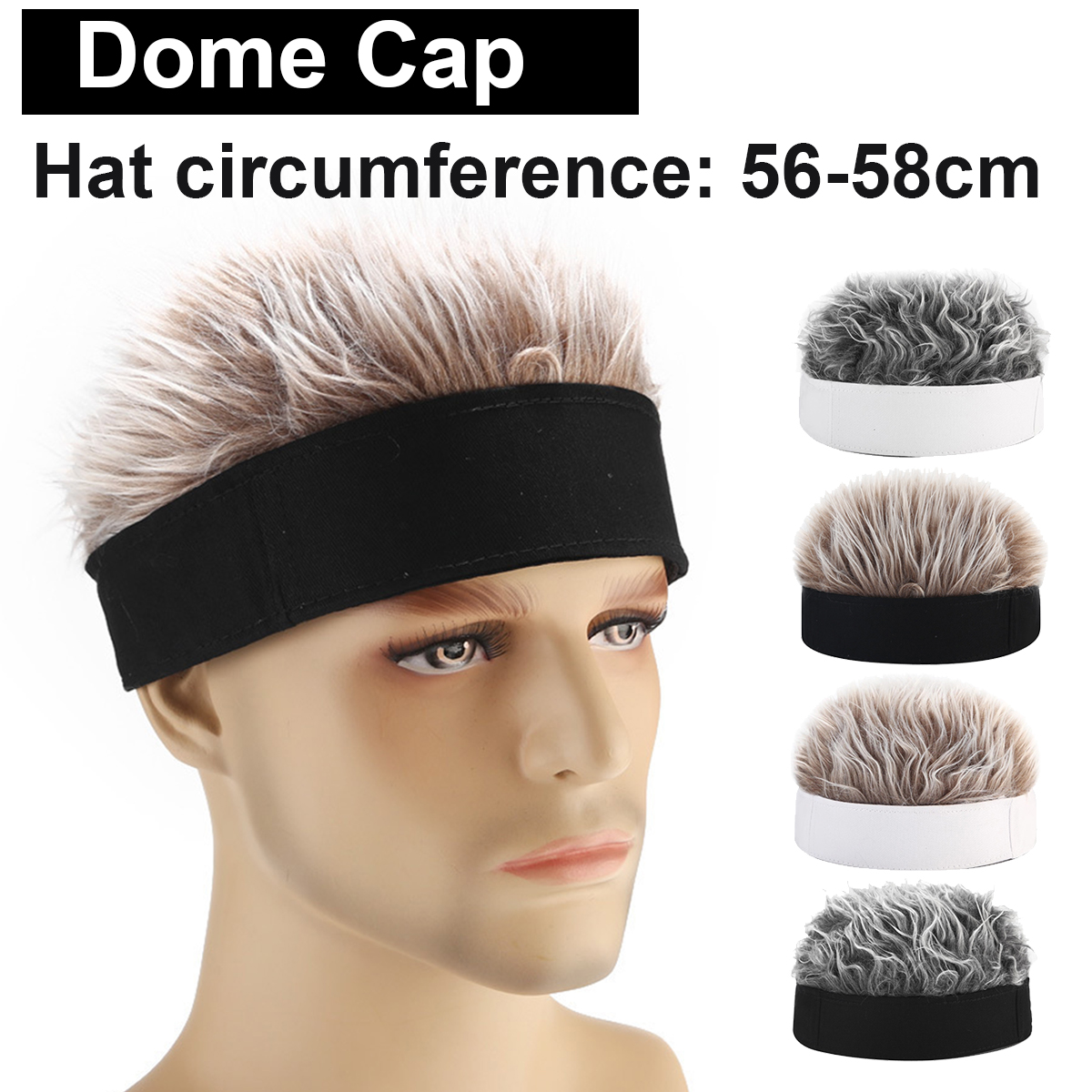 Unisex Wig Hat Short Layered Europe and 