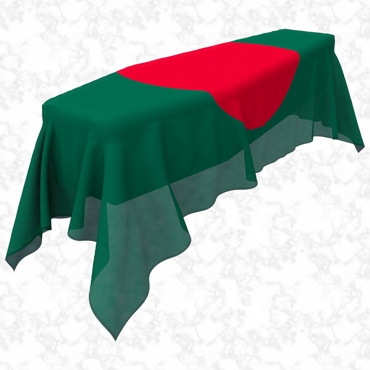Coffin Flag - Bangladesh Coffin Flag -  Large