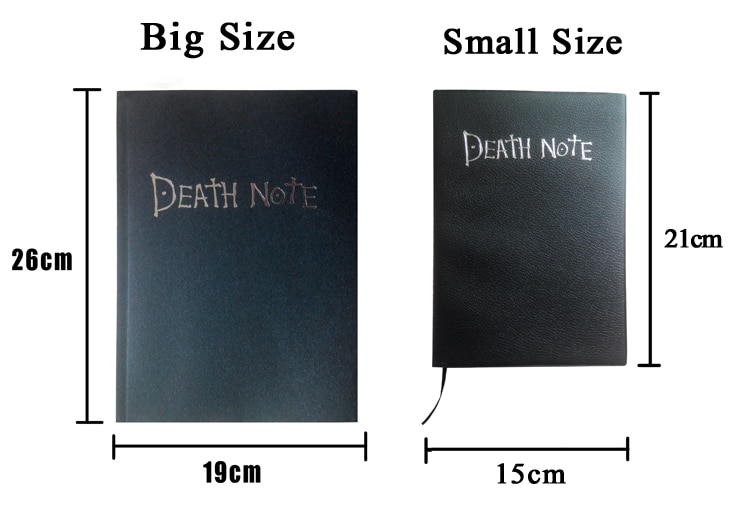 【happy one】Creative Stationery Big Size 26x19cm Death Note Notebook Book Japan Anime Note book Travel diary 208(null). 