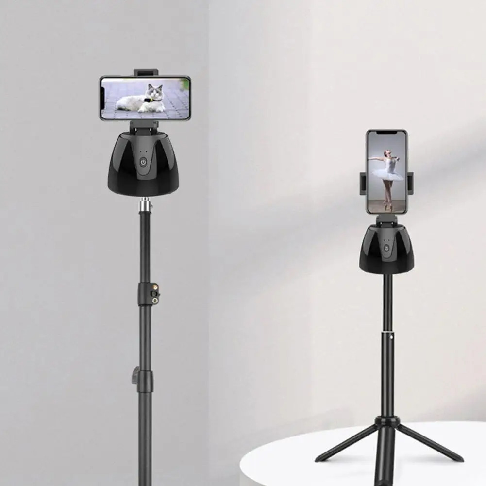 Automatic Smart Remote Selfie Stick 360 Degree Rotation Mobile Phone Holder Face Tracking Camera Tripod For Video Recording Rod. 