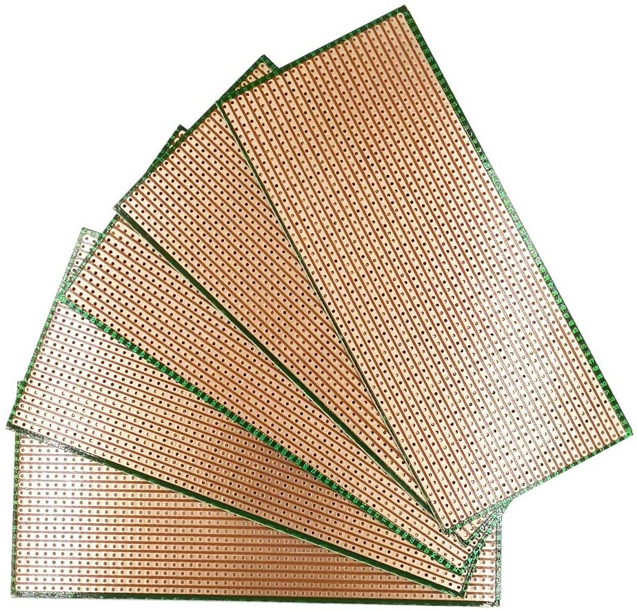 Veroboard Normal Line 14.5×6.5cm Stripboard PCB Printed Circuit Board For Prototyping Designing Weld Soldering Arduino DIY. 