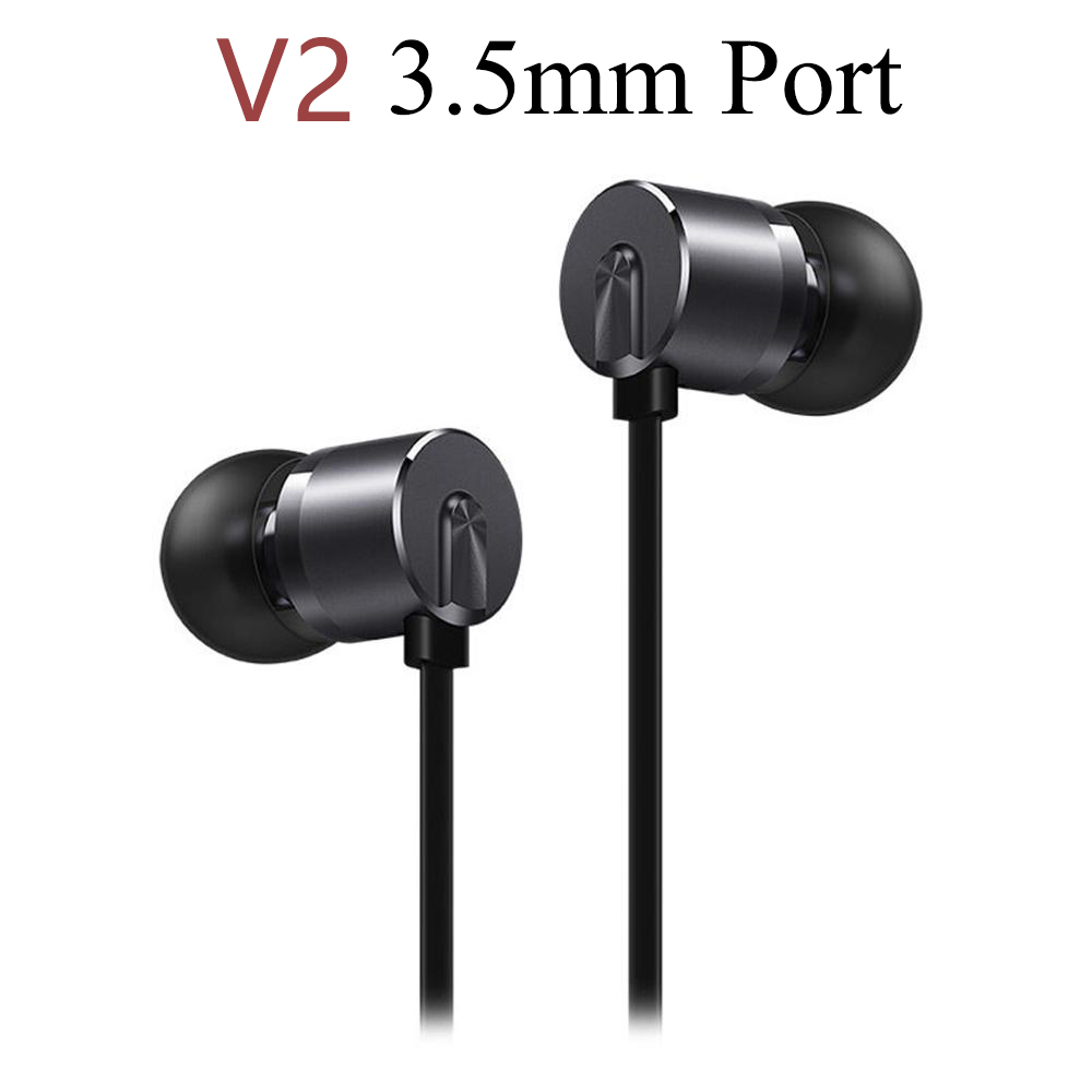 Original OnePlus Type-C 3.5mm Earphones OnePlus 2T V2 In-Ear Headset With Remote Mic for Oneplus 6T Mobile Phone. 