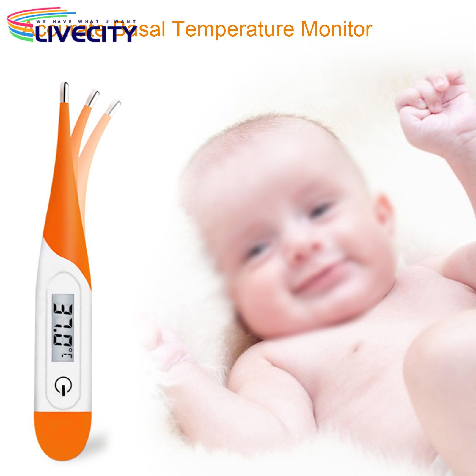 Digital Basal Thermometer Fast Response Digital Thermometer with Large Led Screen for Oral Armpit Use Easy-to-read Electronic Thermometer for Quick Temperature Reading Waterproof Basal Temperature. 