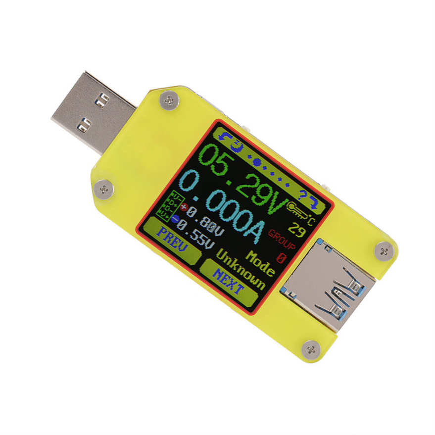 Multi-function UM meter USB multimeter APP connect resistance. 