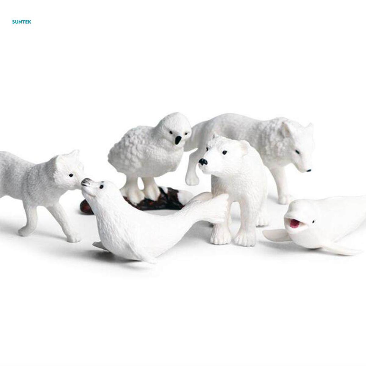 Miniatures Arctic Animal Model Toys Polar Bear Craft Accessories Dollhouse