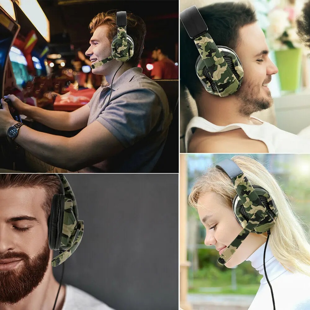 RLOVS Wired Gaming Headphones With Microphone For Computer PS4 PS5 Xbox Bass Stereo PC High Sound Quality Wired Headset Gifts. 