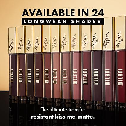 Milani Amore Matte Lip Crème - Babe 23 (0.22 Fl. Oz.) Cruelty-Free Nourishing Lip Gloss with a Full Matte Finish. 