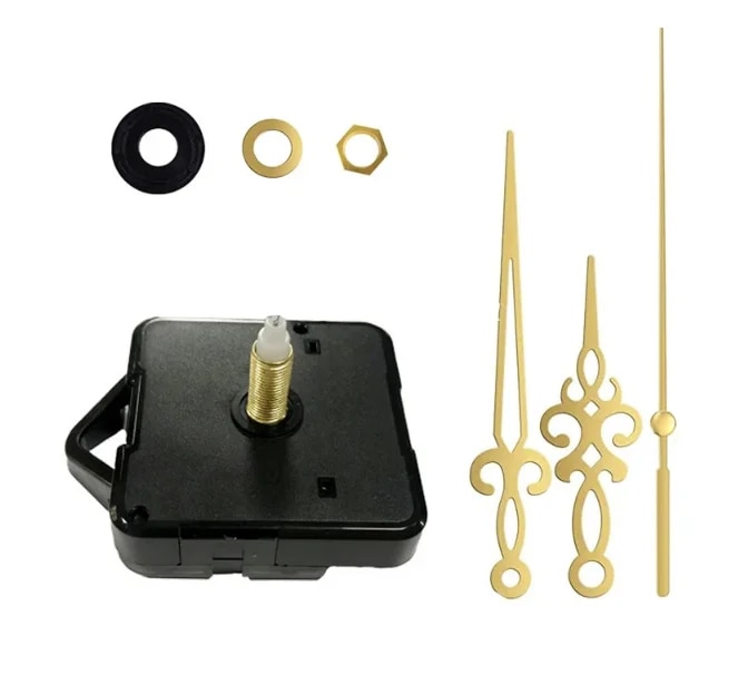 Hanging DIY Quartz Watch Silent Wall Clock Movement Quartz Repair 5168s Movement Clock Mechanism Parts Clock Parts with Hands. 
