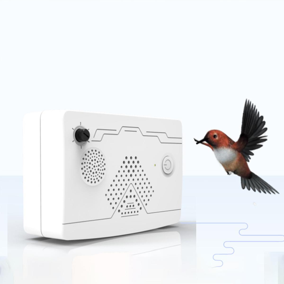 GC Usb Rechargeable Ultrasonic Bird Repeller Electronic Outdoor Bark Stopper Artifact Orchard Bird Scare Device color