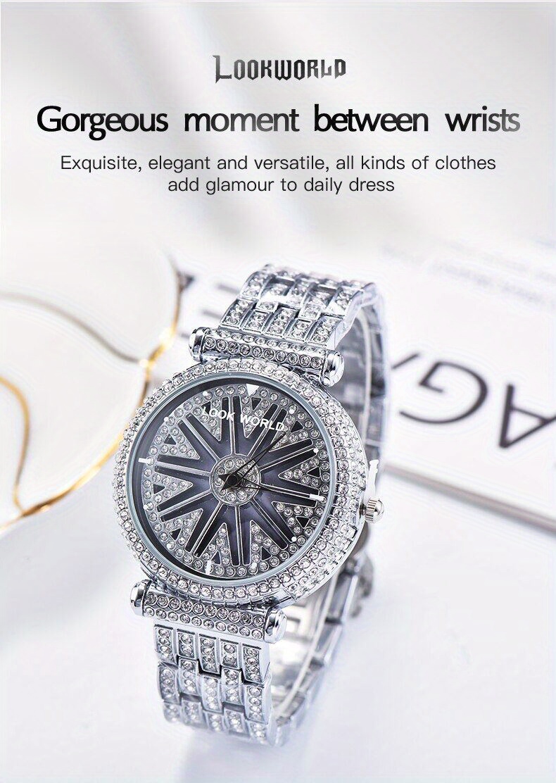 LOOKWORLD Fashion Rhinestone Watch, Men's And Women's Leisure