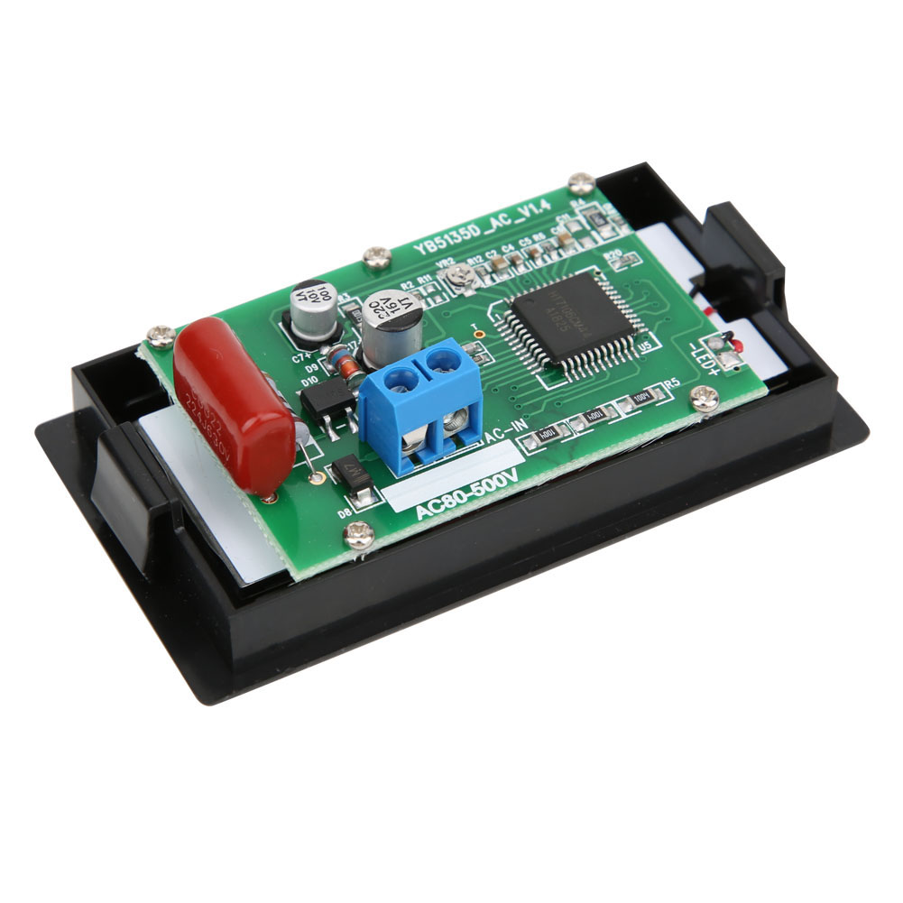 YB5135D Digital Voltmeter LCD Two-Wire Voltage Tester Panel Meter. 