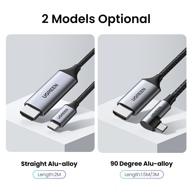 Ugreen USB C HDMI Cable Type C to HDMI Thunderbolt 3 Converter for MacBook Huawei Mate 30 Pro USB-C HDMI Adapter USB Type-C HDMI. 