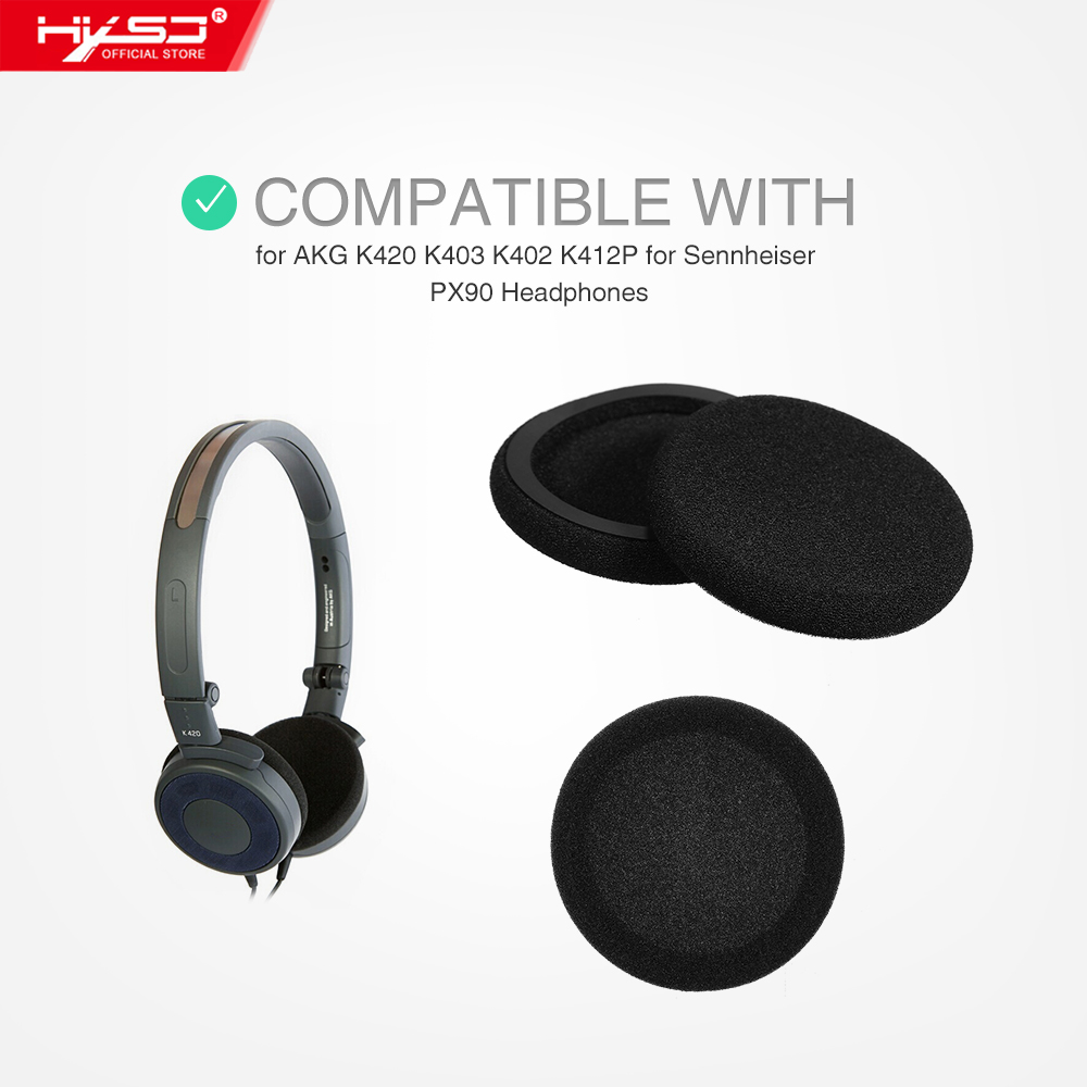 HXSJ Replacement Earpads Ear Pad Cushion Soft Foam Compatible With A-KG K420 K403 K402 K412P Replacement For Sennheiser Px90 Headphones