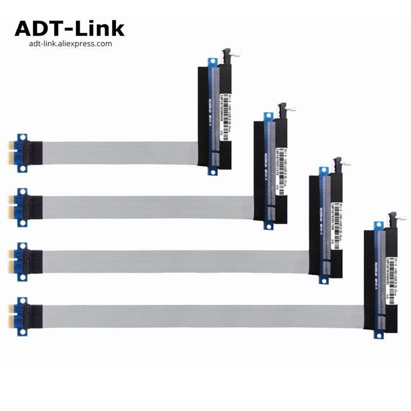 1pcs 1X to 16X PCIe Flexible Flat Extension FFC PCI Express 1 to 16 X Adapter Riser Card Adapter PCI-E Extender Cable PCI-E new