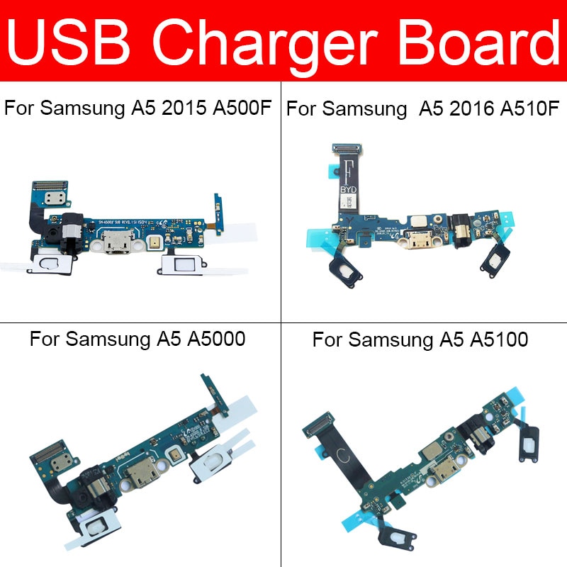 USB Plug Charger Jack Board For Samsung Galaxy A5 2015 2016 2017 A510F A500F A5000 A5100 Usb Charging Port Dock Board Parts. 