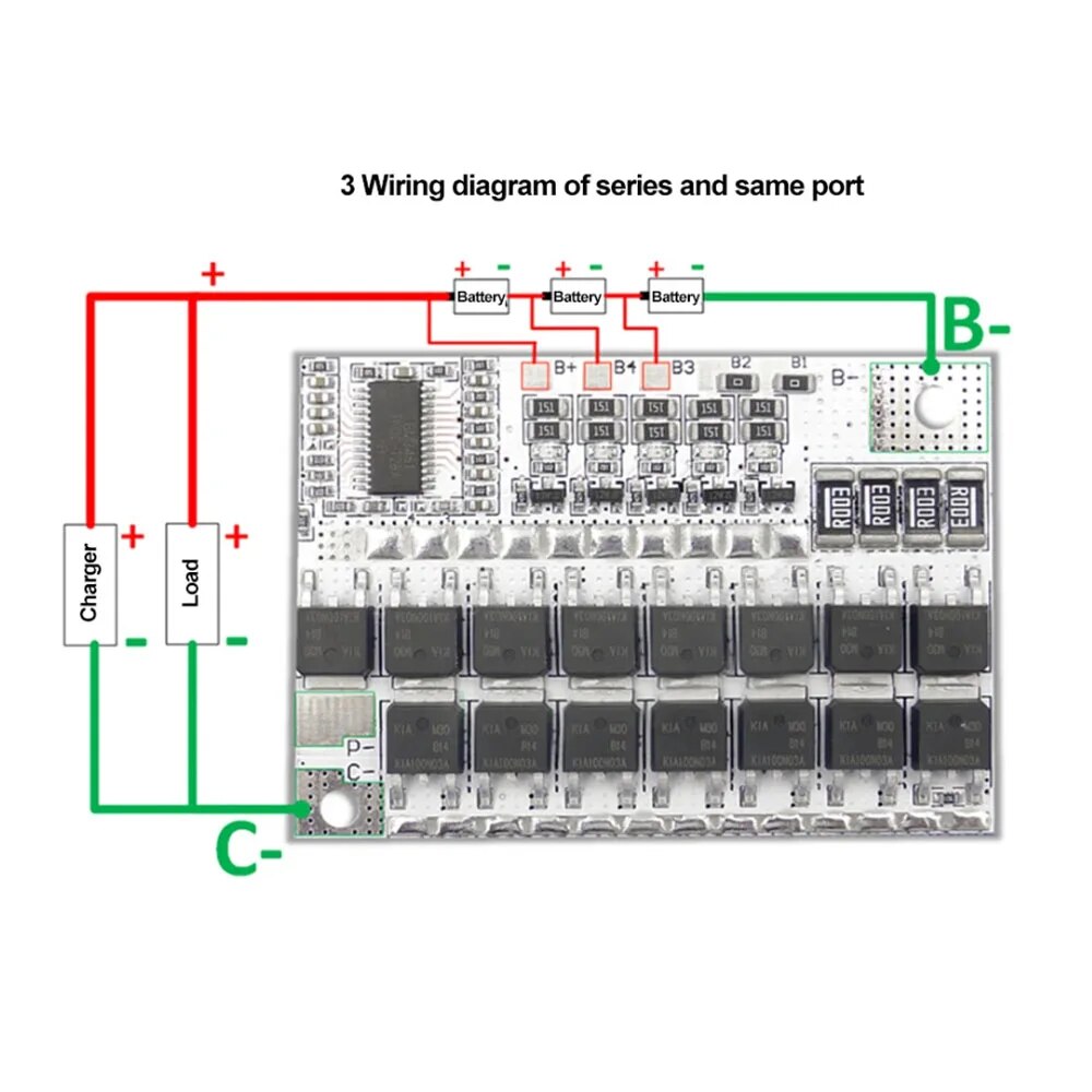 3S 100A 3.2v Lithium Iron Phosphate Battery Protection Circappropriateuit Board With Balanced Battery Circuit Protection Board BMS