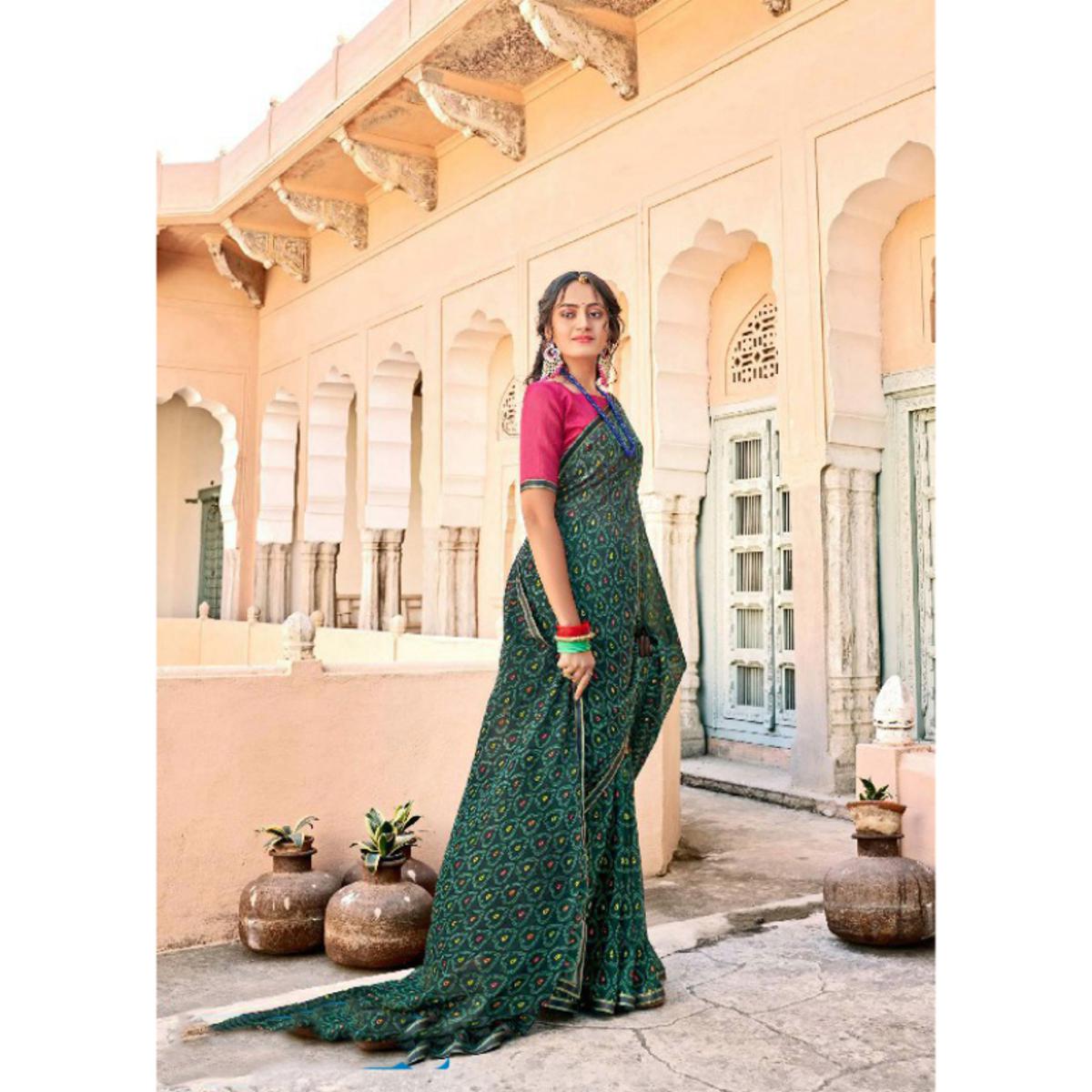 Fancy Micro Plain Designer Saree DKCS-19009 | LT Rose