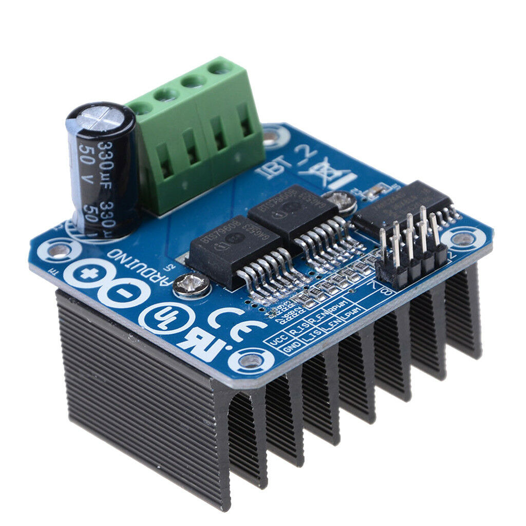 BTS7960 BTS-7960 7960 Motor Drive Module DC 6V To 27V 43A Large Current H-Bridge Motor Drivers For Arduino Electric Smart Car Electronics Circuitry & Parts. 