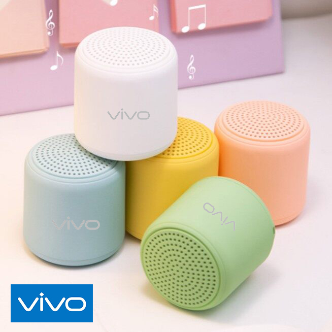 【Ready Stock+FREE Shipping+COD】VIVO Mini Speaker In pods LittleFun Bluetooth Portable Tws tooth5.0 Macaron 360degree sound TWS wireless. 