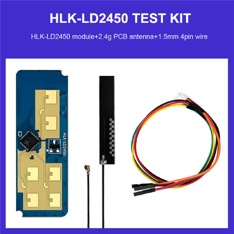 HLK-LD2450 24G Smart Home Wave Human Body Motion Target Tracking Radar Sensor Module Test Distance Angle Speed Durable. 