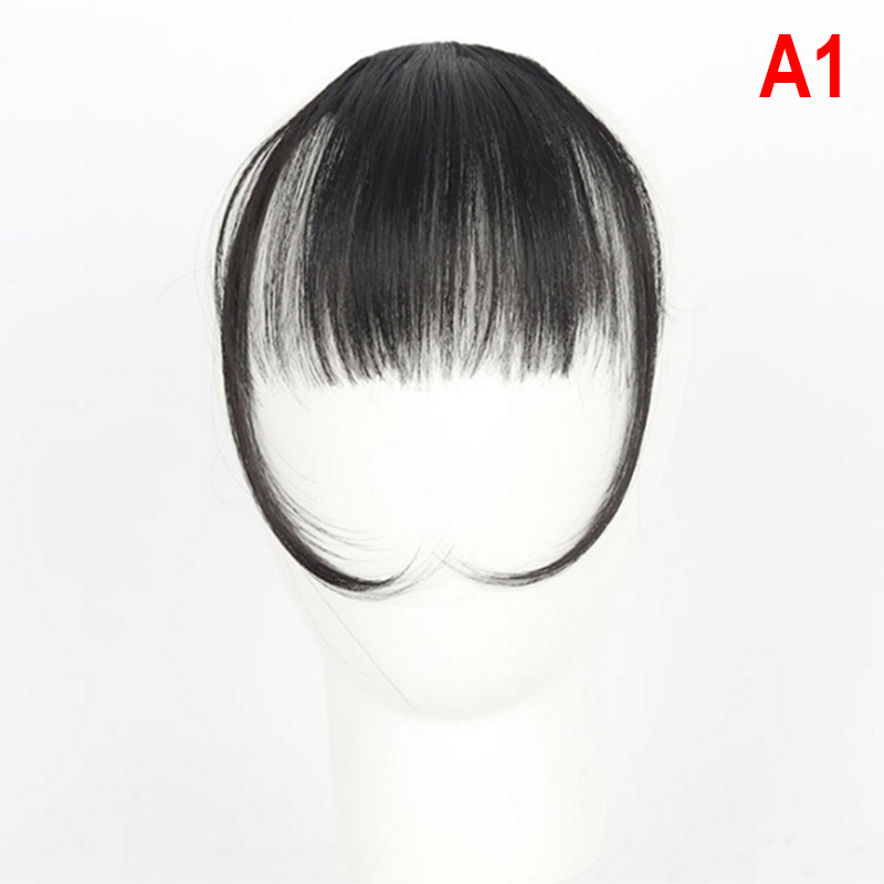 Clip in Hair Extension Fringe Front Bangs w/ Hair Temples ANLAN Daraz