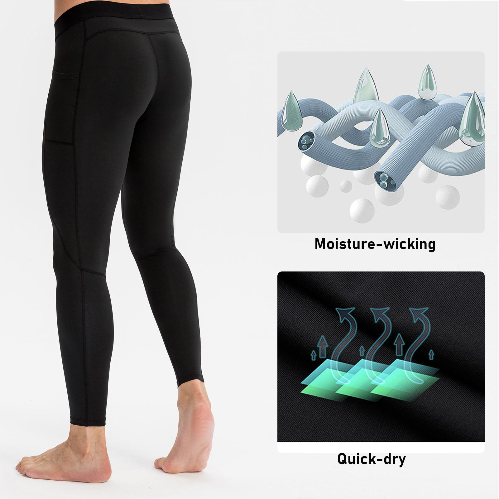 Dark Green \u0026 XL Men Compression Pants 