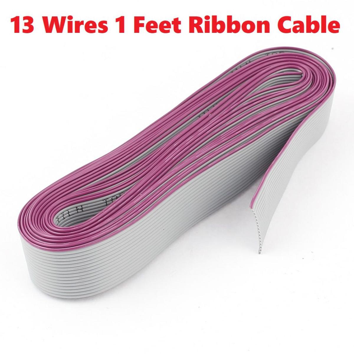 13 Wire 1 Feet 1.25mm Gray GPIO Extension Flat White 13 Wires One Feet Ribbon Cables For IDC Connector Raspberry Pi 3 B B+ Orange Pi