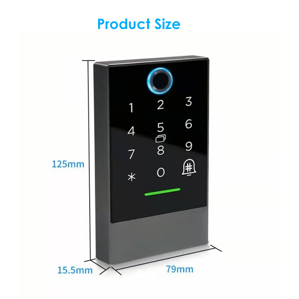 K2 / K2F Access Control RFID Card Reader 13.56Mhz Fingerprint Keypad Door Lock TTLOCK App Bluetooth Smart Lock IP68 Waterproof. 