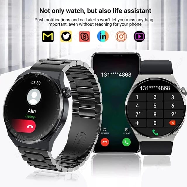 Smartwatche HK46-GT3 men Amoled Display custom Dial Bluetooth Answer call, blood pressure function,health features smartwatch. 