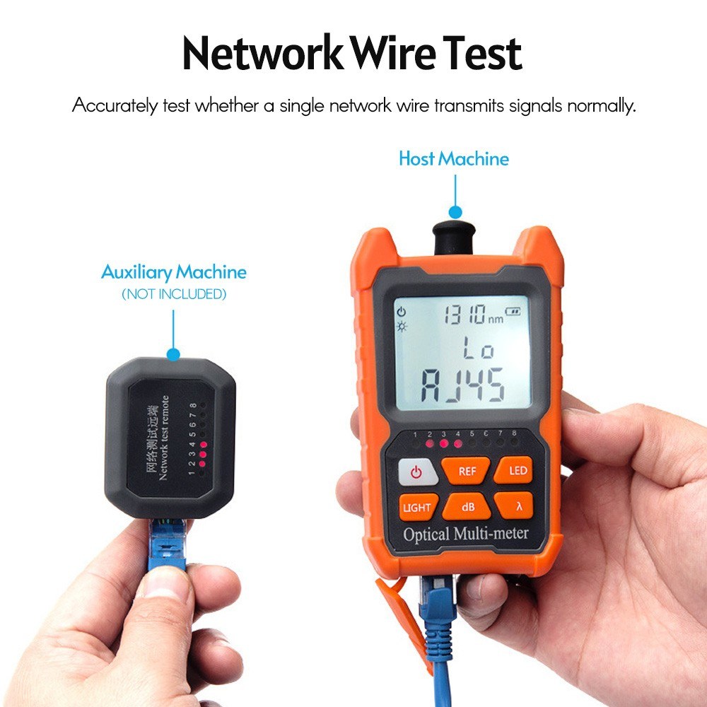 Mini Optical PowerMeter Portable Leds Lighting High Precise Network Fiber Optic Cable Tester Tools. 