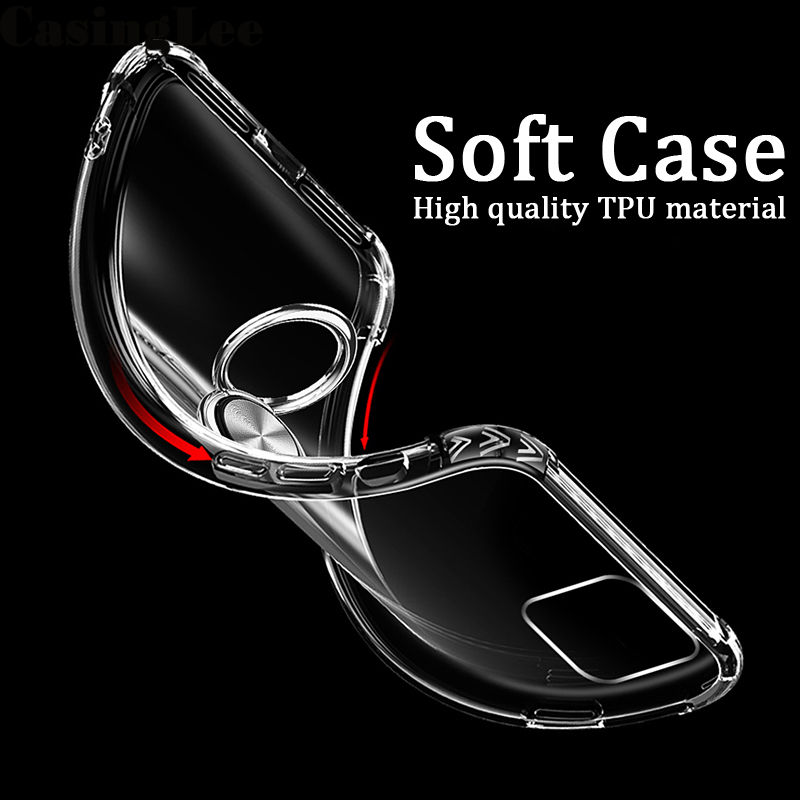 Protect Cover For Xiaomi 11X Soft Case Clear Transparent Airbag Protector Shockproof Car Magnetic Holder Back Cover Xiaomi 11X Phone Cases