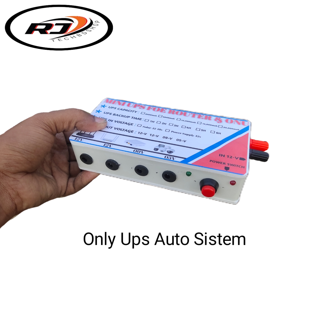 Mini Ups/Ips For Router Onu Output voltage :12v,12v,9v,5v. 