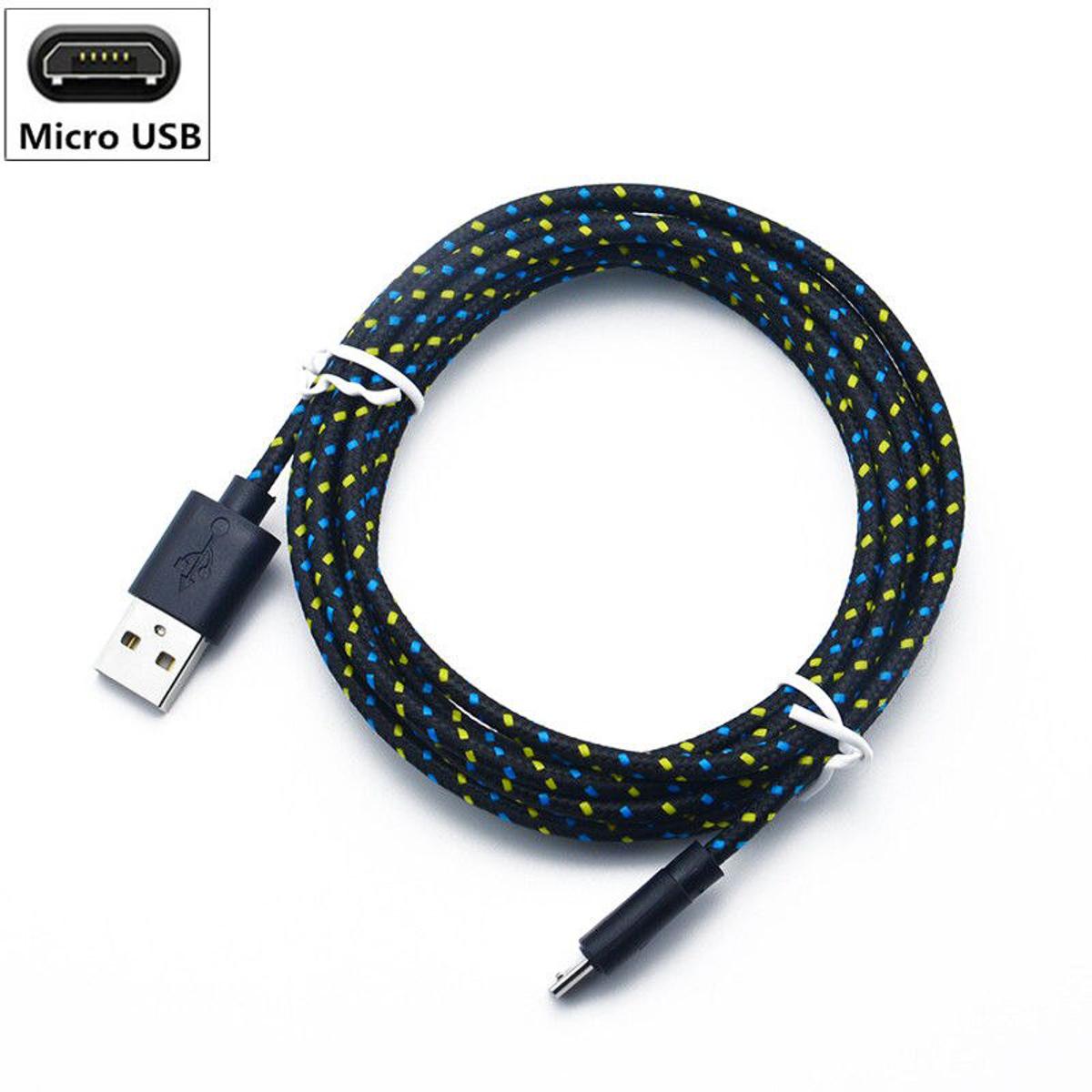 【happy one】Metal Micro USB for Sony Xperia Z1 Z2 Z3 Z4 Z5 L36H L39H Charger Cable for ZTE Blade S6 L3 3 X3 V9 Vita Data