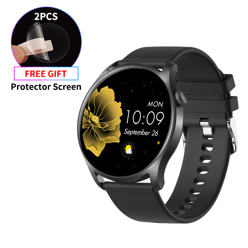 【Youyi】BOZLUN Smart B55 Men's Full Touch Screen Fitness Bluetooth Waterproof Sports Digital Smart Watch for ios Android(Suggest charging for two before use)