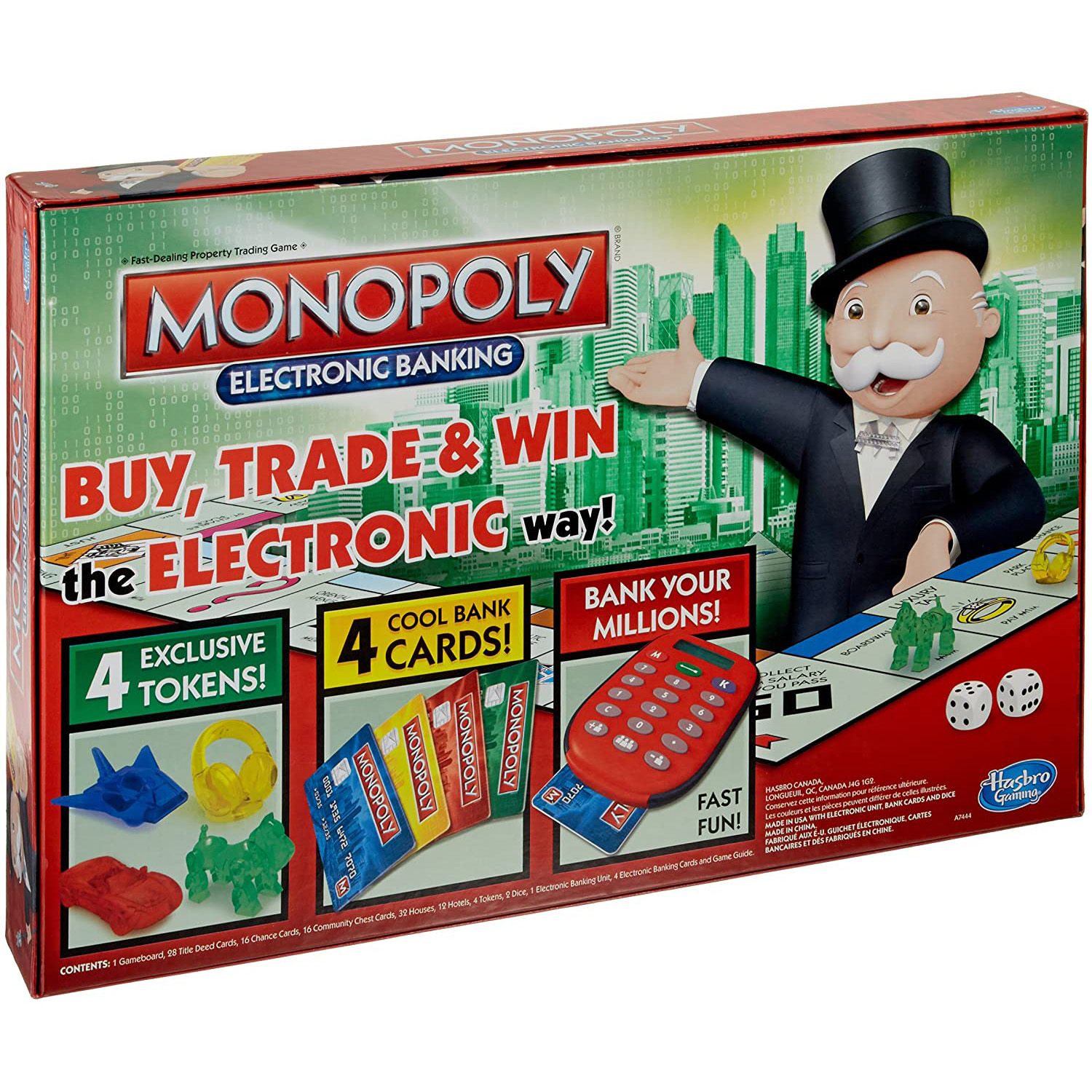 Monopoly Electronic Banking Hasbro Gaming Board Game Multiplayer Indoor Game. 