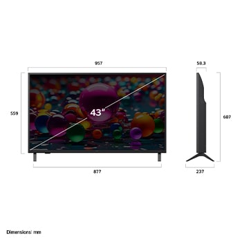 LG 43 Inch 4K Ultra HD Smart LED Television 43UA84