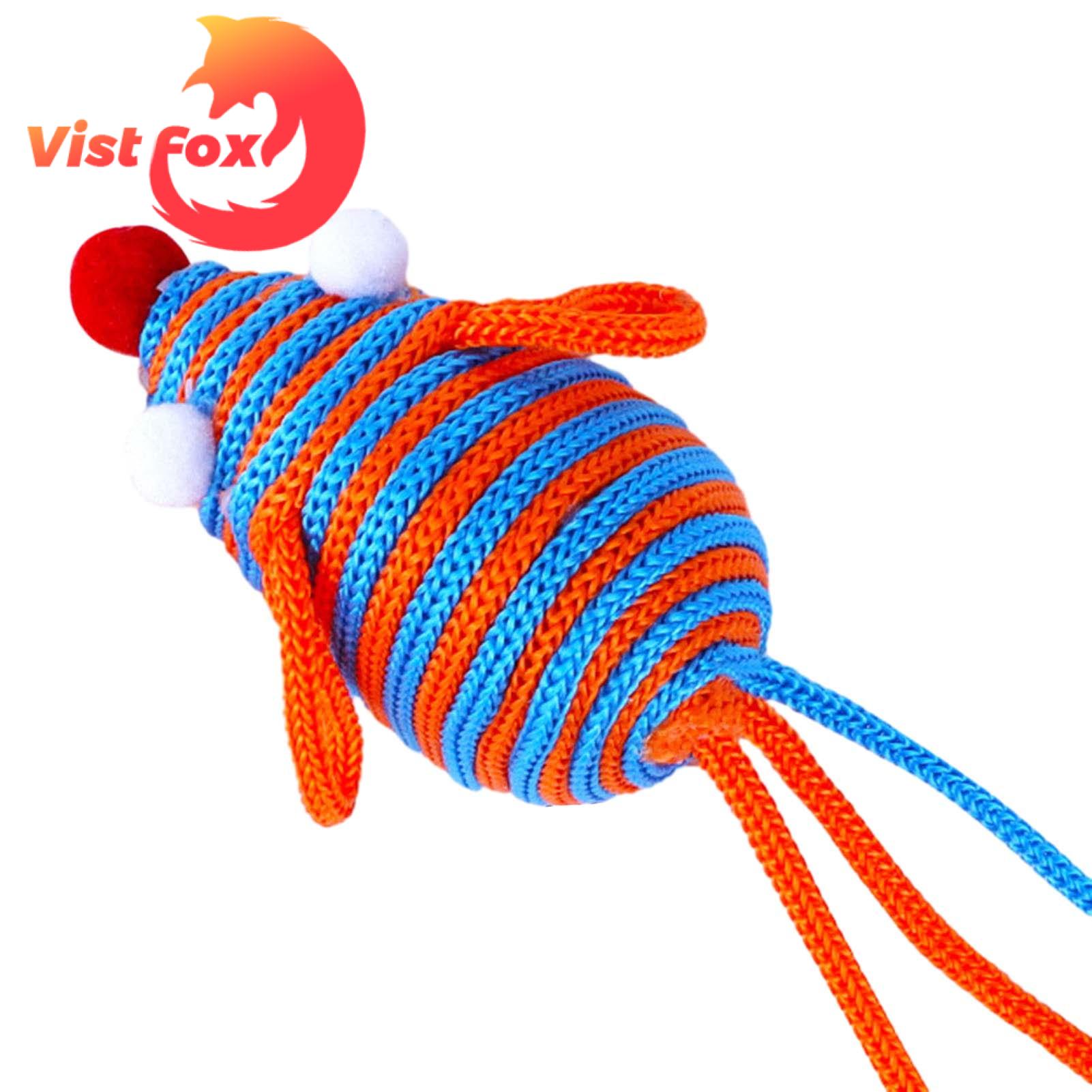 Vist Fox Cat Chewing Toy Attractive Simulation Mouse Funny Cat Toy. 